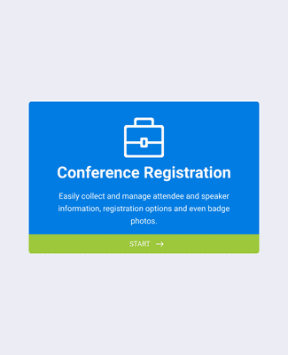 Form Templates: Conference Registration