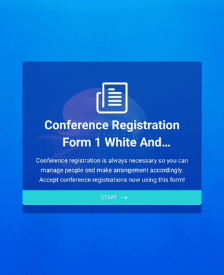 Conference Registration Form - White Gray Theme