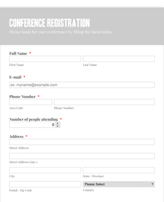 Business Conference Registration Form Template | Jotform