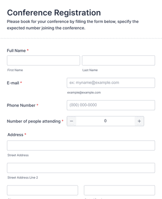 Seminar Convention Registration Form Template | Jotform