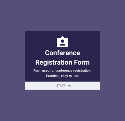 Form Templates: Conference Registration Form With Payment
