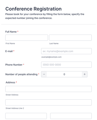 Register Interest Form Sample Conference Registration Form