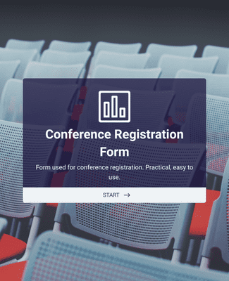 Form Templates: Conference Registration Form with Payment PayPal Standard