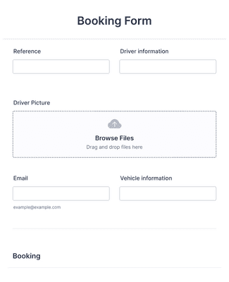 Confirmation of Booking Form Template | Jotform