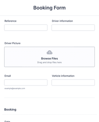 Confirmation Of Booking Form Template | Jotform