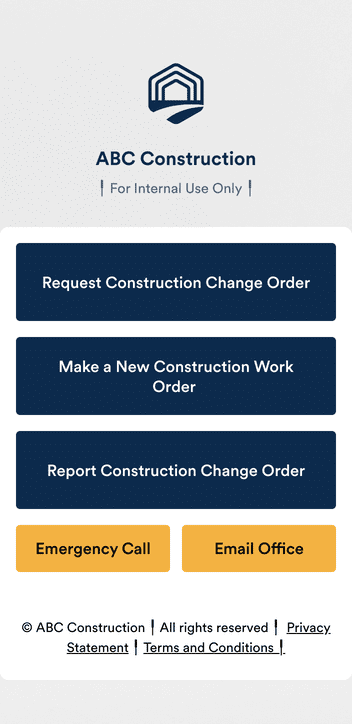 Construction Change Order App