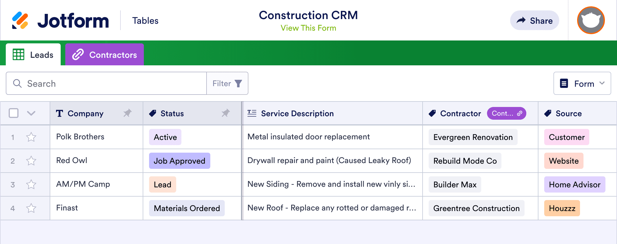 Construction CRM
