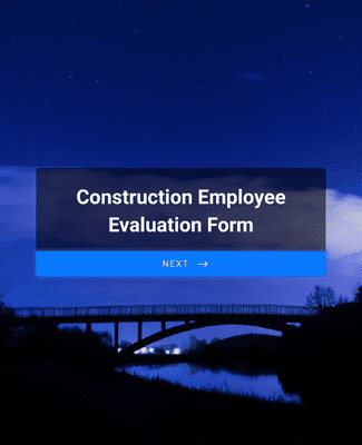 Construction Employee Evaluation Form