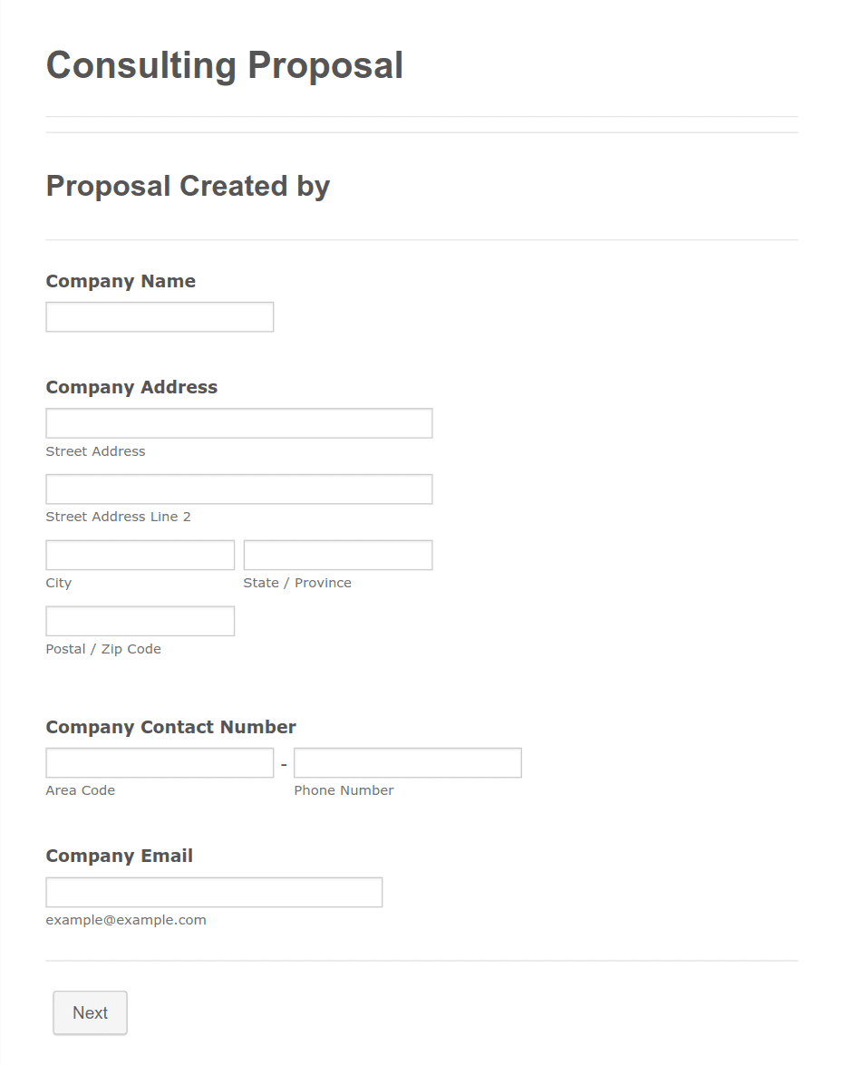 Template consulting-proposal