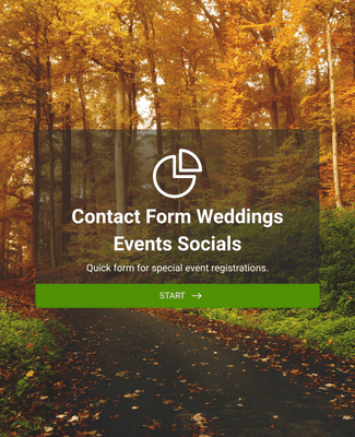 Form Templates: Contact Form Weddings, Events, Socials