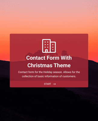 Form Templates: Christmas Theme Contact Form