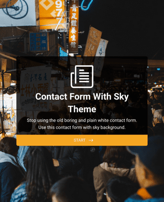 Blue Sky Contact Form