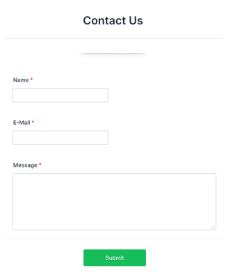 Contact Form With Vanilla Theme Form Template | Jotform