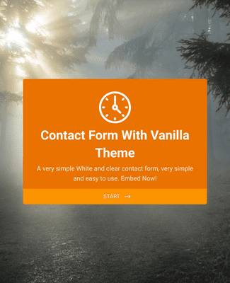 Contact Form With Vanilla Theme