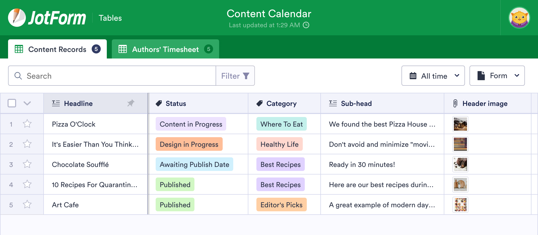 jotform google calendar