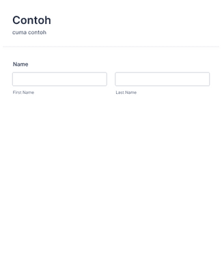 Contoh Template Formulir | Jotform