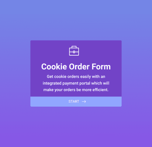 Form Templates: Cookie Order Form