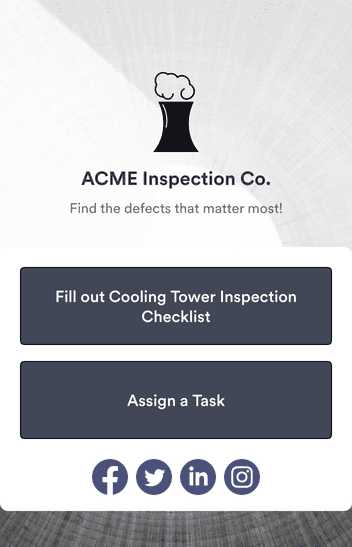 Cooling Tower Inspection Checklist App