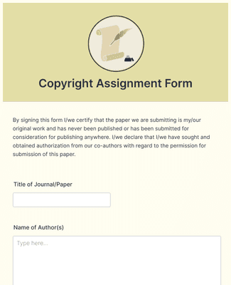 assignment of copyright work