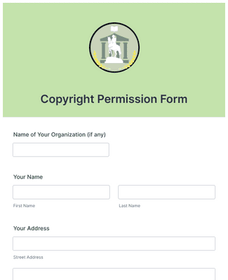 Copyright Permission Form