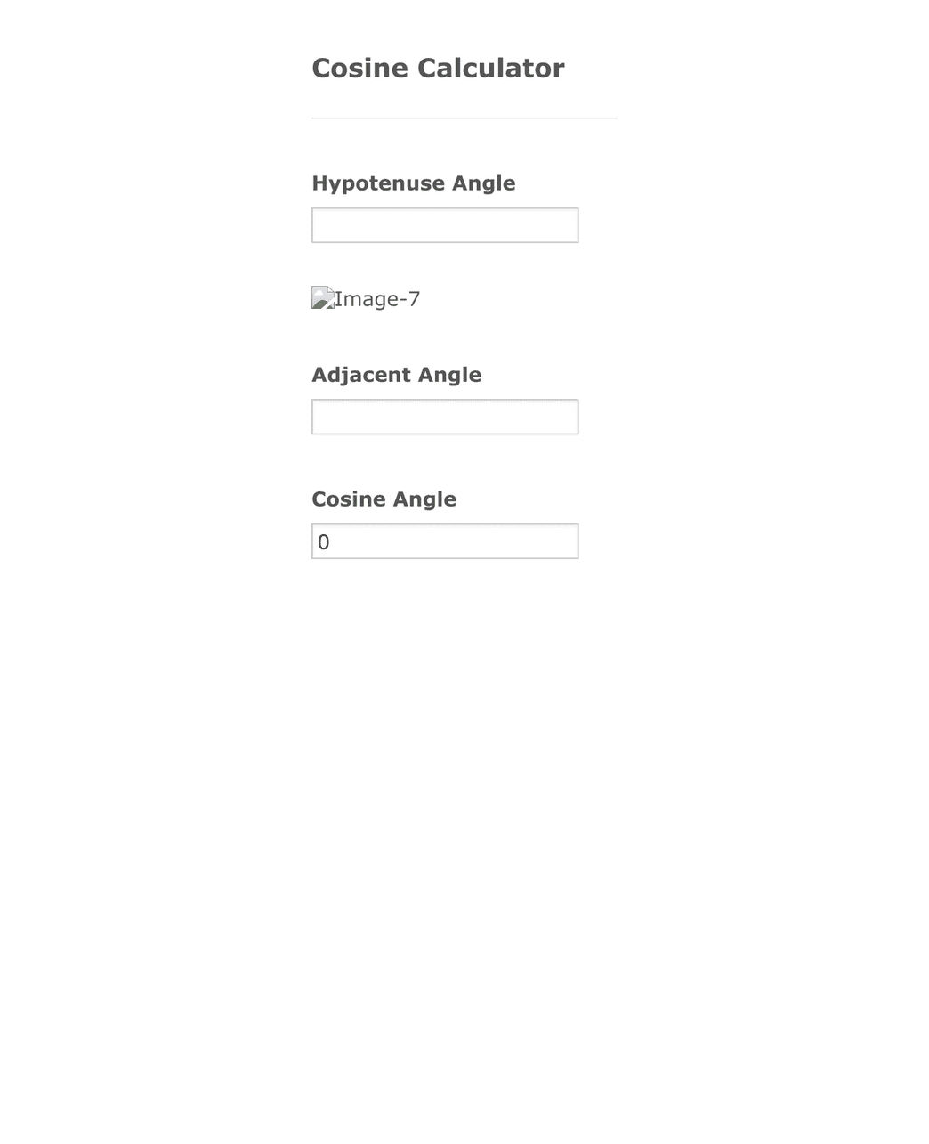 Cosine Calculator Form Template Jotform