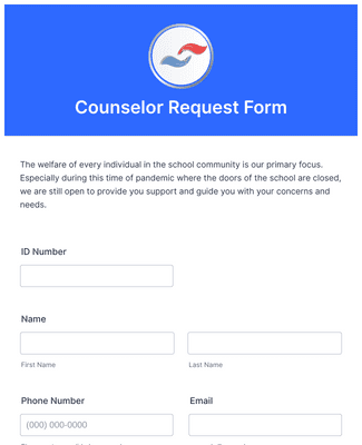Form Templates: Counselor Request Form