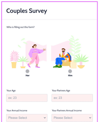 Form Templates: Couples Survey