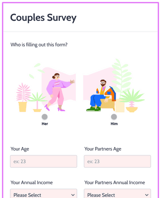Couples Survey Form Template | Jotform