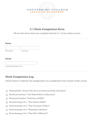Student Course Evaluation Form Template | Jotform