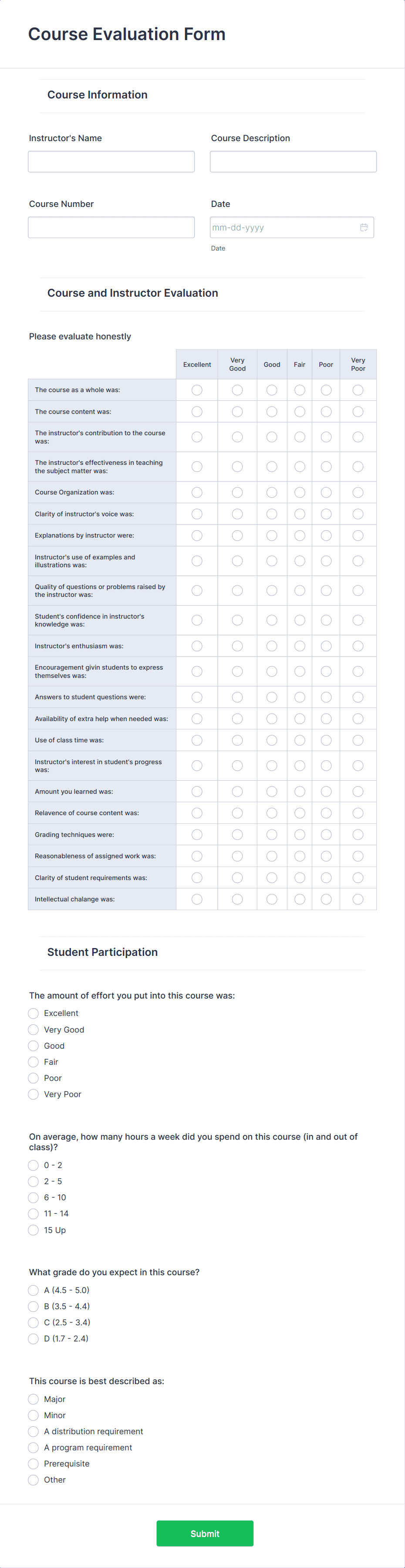 Template course-evaluation-form