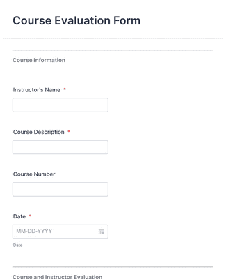 Course Request Form Template | Jotform
