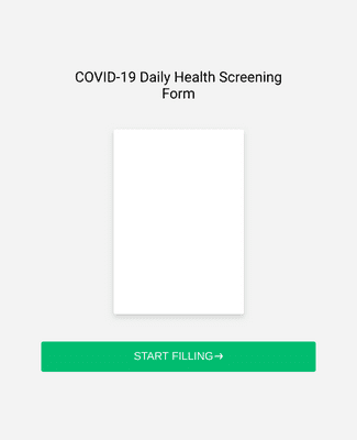 COVID-19 Daily Health Screening Form