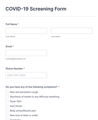 COVID-19 Exposure Agreement Form Template | Jotform