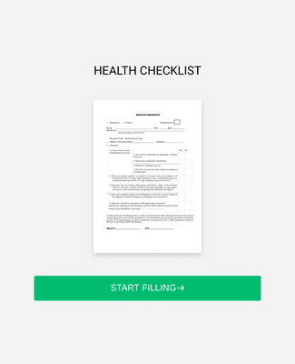 Covid-19 Health Checklist