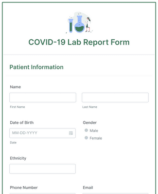 COVID-19 Lab Report Form