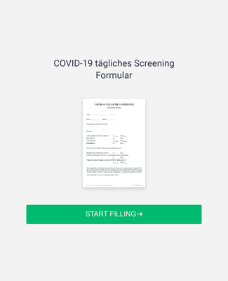 COVID-19 tägliches Screening Formular