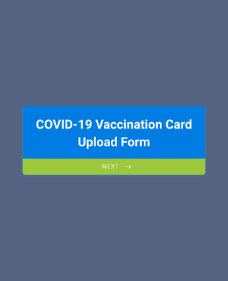 COVID-19 Vaccination Card Upload Form