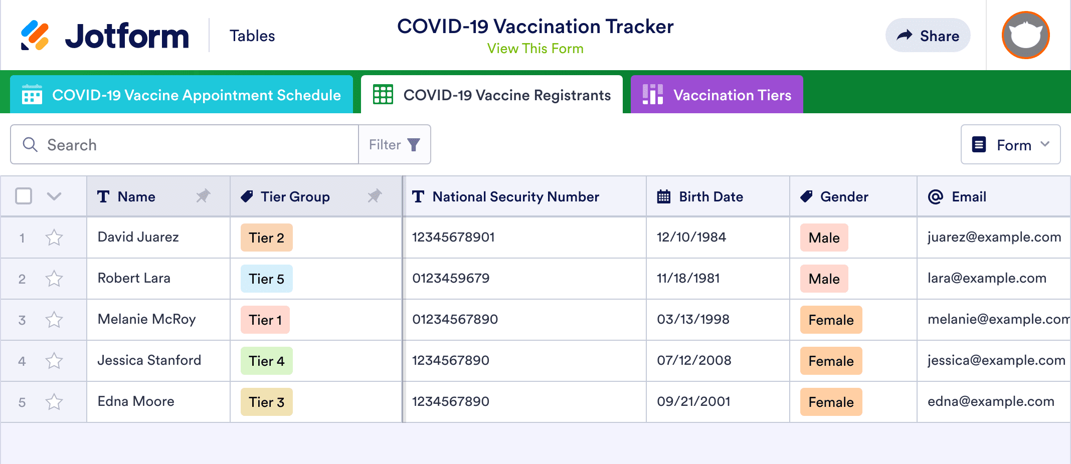 COVID-19 Vaccination Tracker