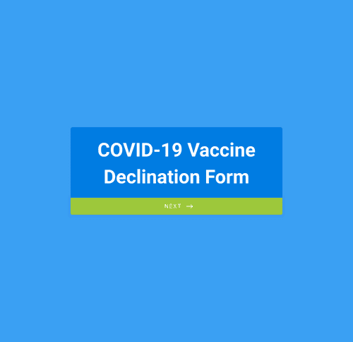 Form Templates: COVID 19 Vaccine Declination Form