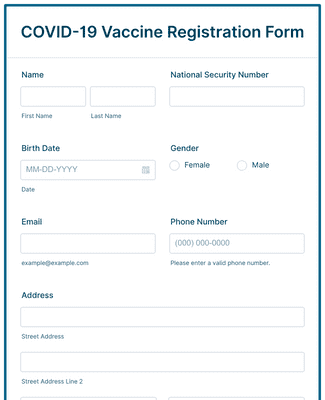 COVID-19 RT-PCR Request Form Template | JotForm