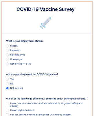 COVID-19 Vaccine Declination Form Template | Jotform
