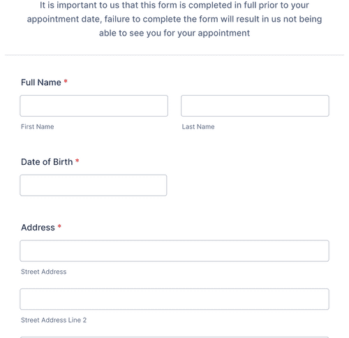 Covid19 Questionnaire Form Template 