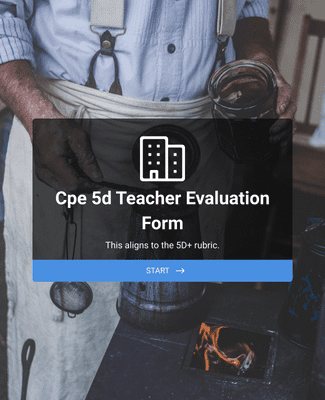 CPE 5D Teacher Evaluation Form
