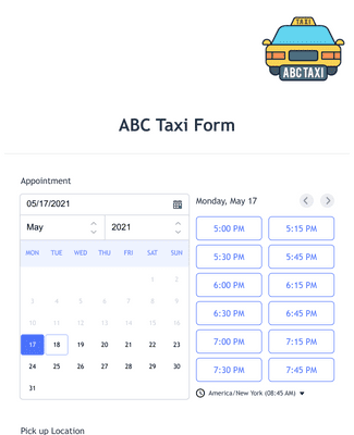 Form Templates: Create Taxi Receipts