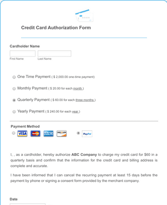 Complete Client Authorisation Form ACH Client Authorization Form Template | Jotform