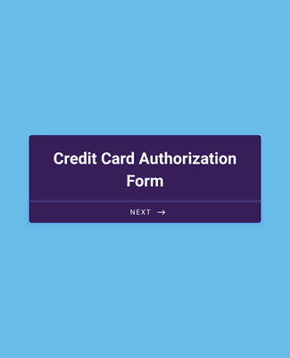 Form Templates: Credit Card Authorization Form