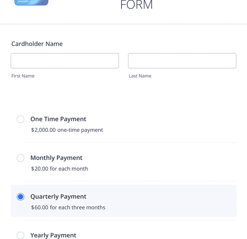 Form Templates: Credit Card Authorization Form
