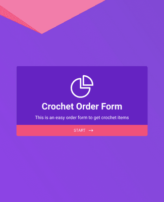 Crochet Order Form
