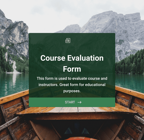 Form Templates: Cursus Evaluatieformulier
