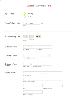 Restaurant Order Form Template | Jotform